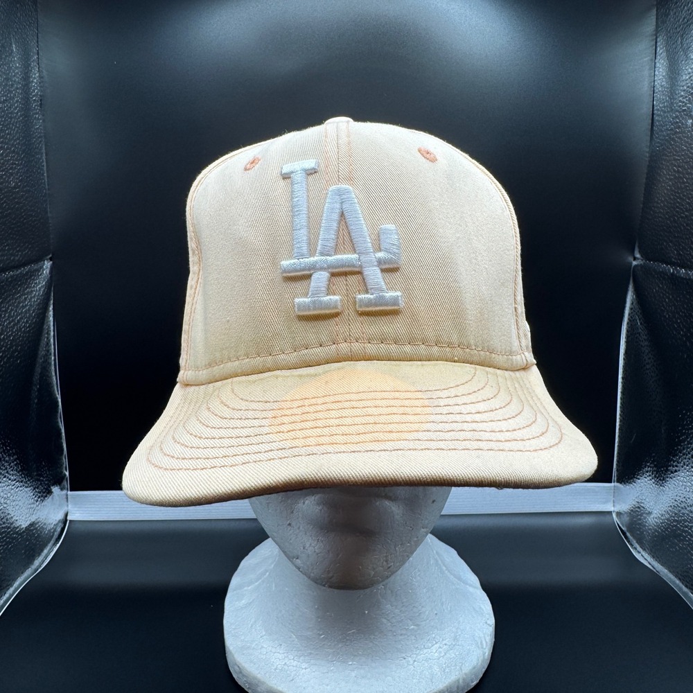 LA Dodgers 100th Anniversary Snapback Hat New Era 9FIFTY Peach Cooperstown MLB